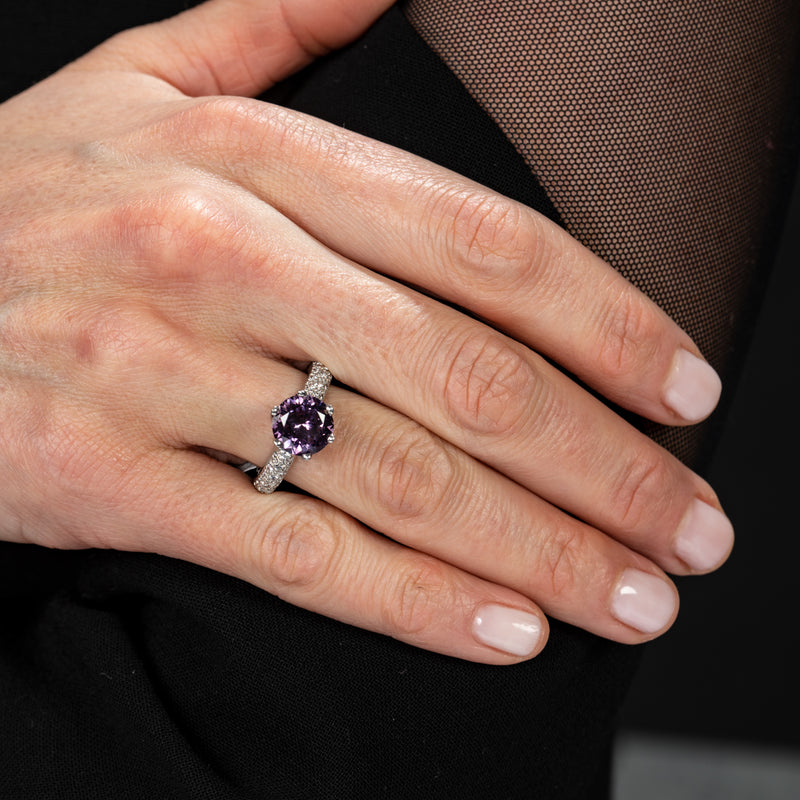 2.68ct Purple Spinel Cushion Verona Ring – Marrow Fine